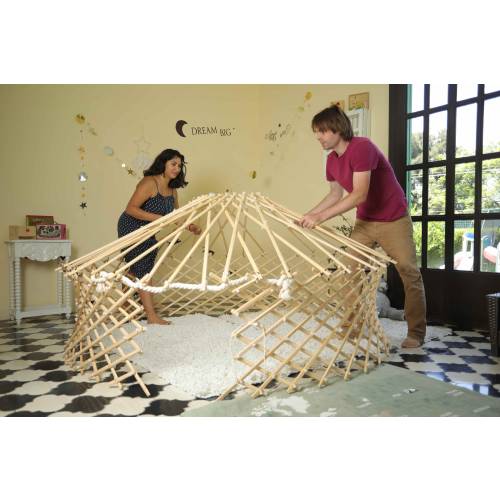 Wooden playhouse roof