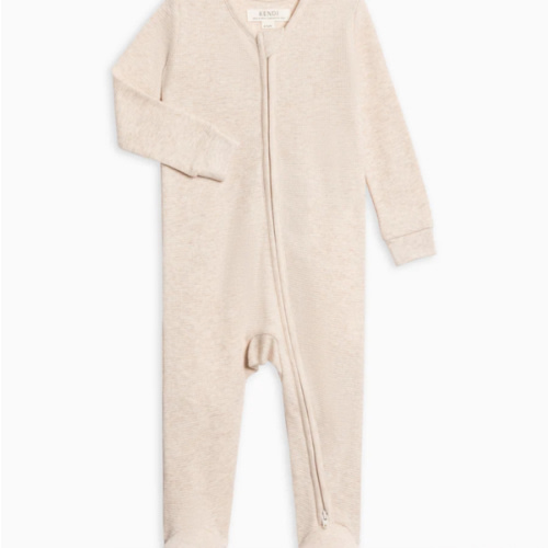 Lane Waffle Knit Zipper Sleeper