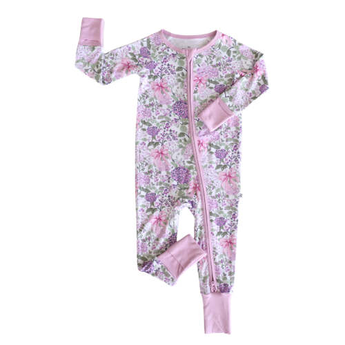 Convertible Zip Romper | Lavender Lullaby