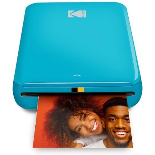 KODAK Step Instant Photo Printer 2x3” Sticky-Back Photos With Bluetooth/NFC, ZINK Technology & KODAK App for iOS & Android Prints, Color: Blue