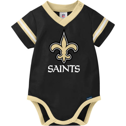Baby Boys New Orleans Saints Short Sleeve Mesh V-Neck Bodysuit – Gerber Childrenswear