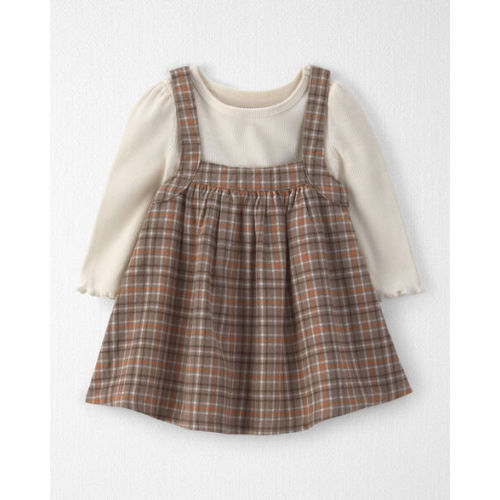 Baby Girl 2-Piece Organic Cotton Plaid Jumper Set - Little Planet | Carter's