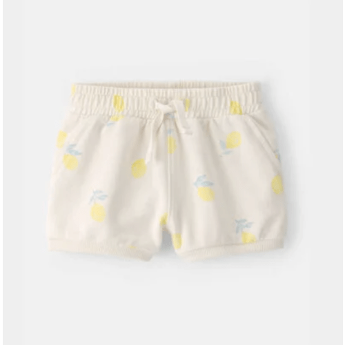 Baby Girl French Terry Shorts - Ivory | Carter's