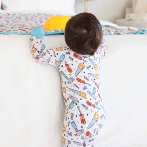 Hammer Time Convertible Zip Romper - 3-6 mo