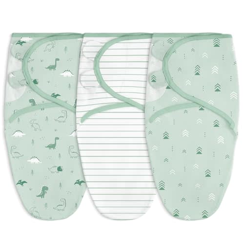 Baby Swaddle Blanket, 0-3 Months, Cotton Arm-in Sleep Sack, Wearable Blankets Wrap for Newborn Infant