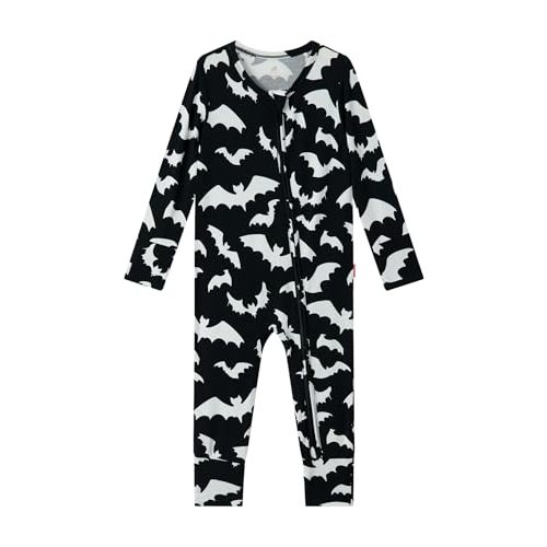 EASWEET Bamboo Viscose Zipper Pajamas Baby Convertible Footie Pajama for Boys Girls, Snug Fit Baby Sleeper