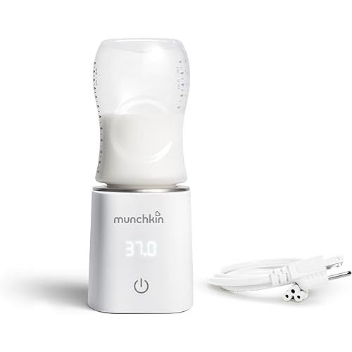 Munchkin 37 Degree Digital Bottle Warmer (Plug-in) with adapters to fit most baby bottles