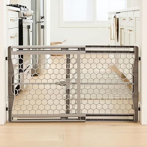 Regalo Safety 28"-42" Extra Wide Expandable Baby Gate for Doorways & Bottom of Stairs, Pressure Mounted Safety Gate for Babies, Toddlers & Pets, Tested & Safe for 30 Years, American Designed and Owned