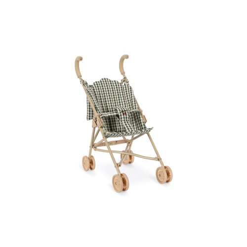 Konges Sløjd CHEEKY DOLL STROLLER - smoke pine check – EnjoyKids Boutique
