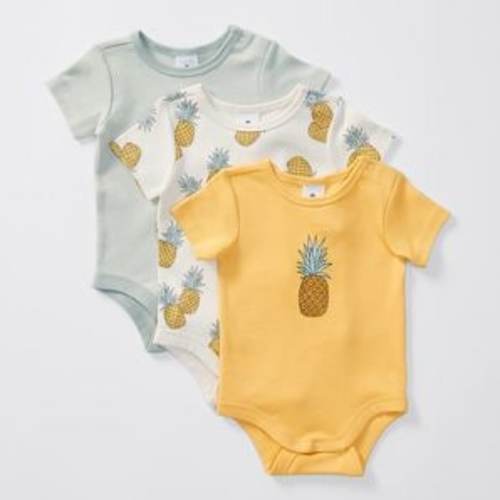 Baby Organic Cotton 3 Pack Bodysuit | Target Australia