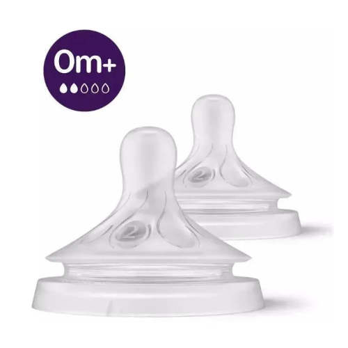 Avent - 2Pk Natural Response Nipple, Flow 2