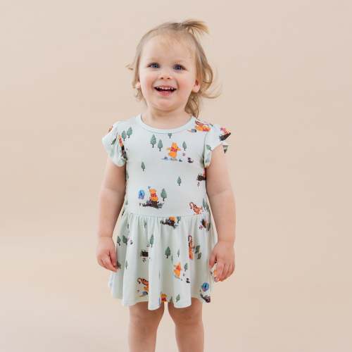 Twirl Bodysuit Dress in Winnie the Pooh Hundred Acre Wood
