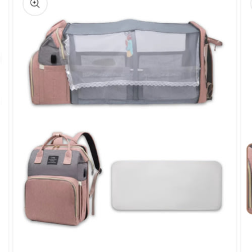 Crib diaper bag