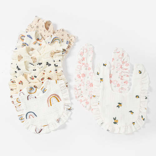 Baby Cotton Lace Bib – Little Dresser