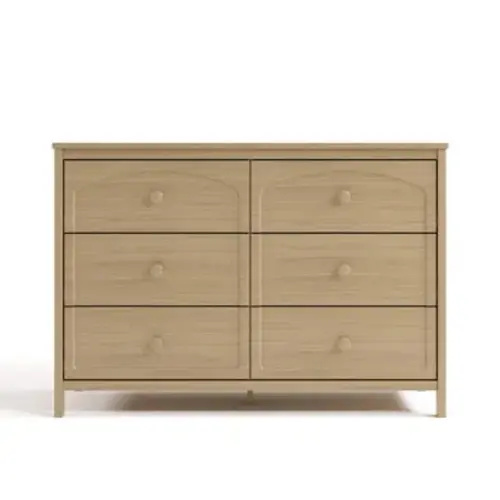 Olivia 6 Drawer Double Dresser In Brown