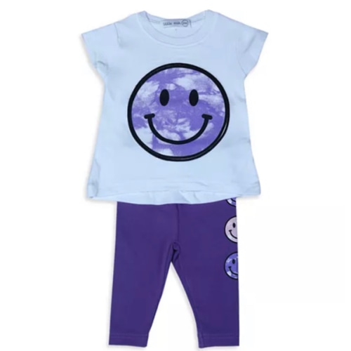 Girls' Tie Dyed Smile Tee & Leggings Set - Baby