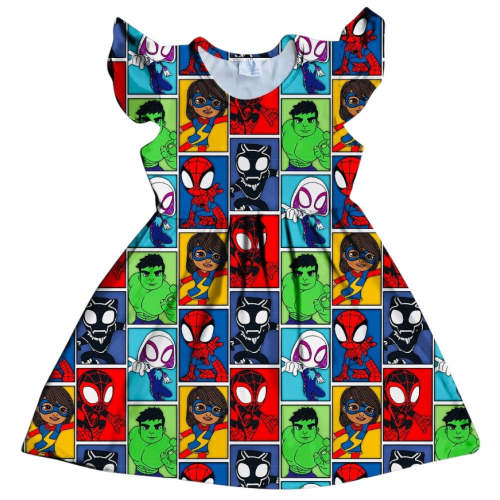 HCK EXCLUSIVE- Spldey's Amazing Friends Flutter Sleeve Dress