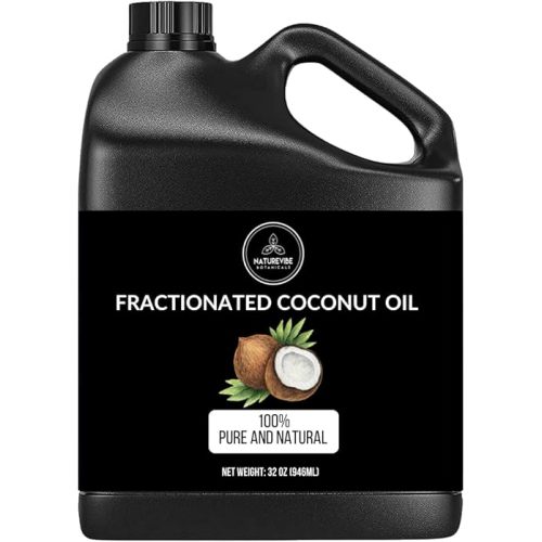 Naturevibe Botanicals Fractionated Coconut Oil 32 Ounces | 100% Pure and Natural | Great for Skin Care and Hair Care