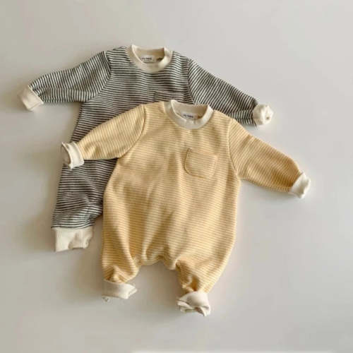Striped Pocket Onesie