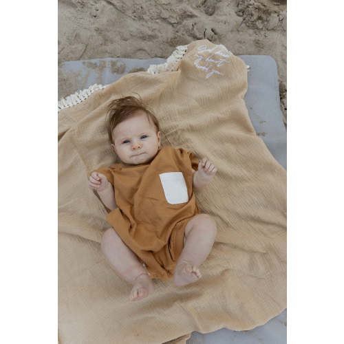 Cory Pocket Romper in Apple Cinnamon