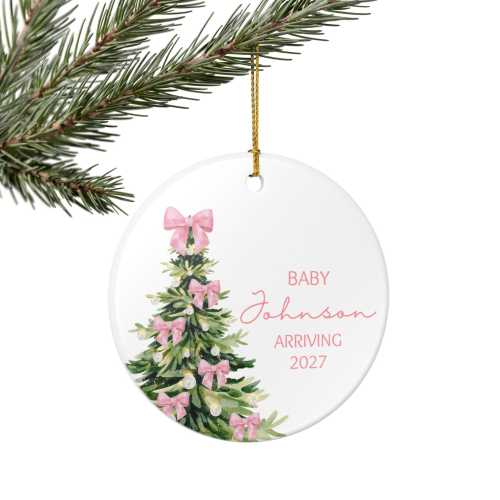 Baby Coates Arriving 2027 Ornament