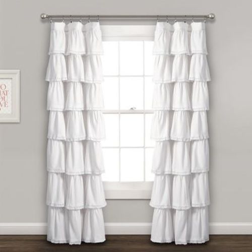 52"x84" Ruffle Window Curtain Panel - Lush Décor