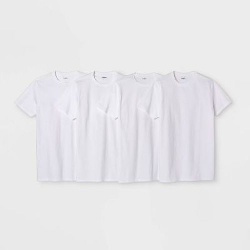 Men's Short Sleeve 4pk Crewneck T-Shirt - Goodfellow & Co™
