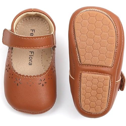Felix & Flora Soft Sole Baby Shoes - Infant Baby Walking Shoes Moccasinss Rubber Sole Crib Shoes