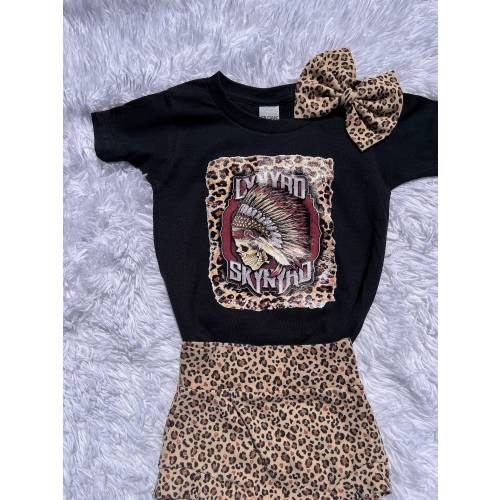 Lynnard Skynnard/ Girl's Outfit/ Cheetah/ Rock N Roll