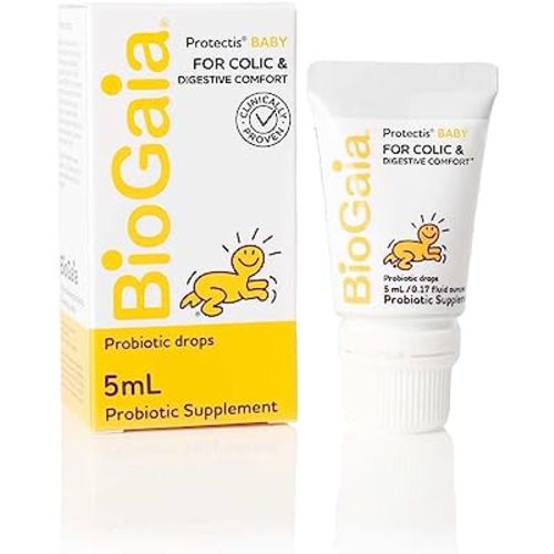 BioGaia Protectis Probiotics Drops for Baby, Infants, Newborn and Kids Colic, Spit-Up, Constipation and Digestive Comfort, 5 ML, 0.17 oz, 1 Pack