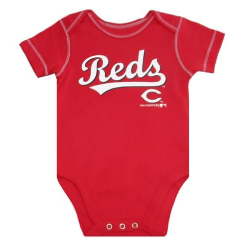VF Cincinnati Reds Baseball Team Logo Infant Creeper Bodysuit - Red