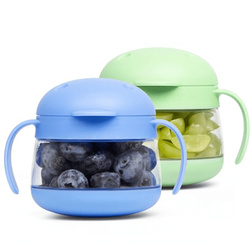 Ubbi Tweat Snack Containers (Polaris Blue & Sugar Snap Green)