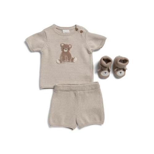 Newborn Boys 3pc Sweater Knit Bear Shorts Set | Kids & Baby | TJ Maxx