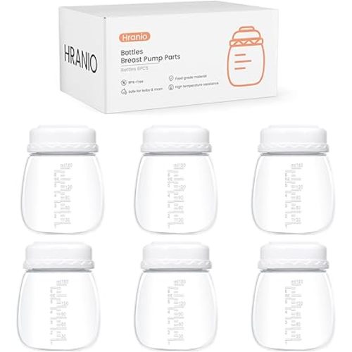 Breast Pump Parts Compatible with Spectra Bottles for Pumping Spectra Pump Bottles, Breast Pump s1/s2/9 Plus, Breastmilk Storage Bottle Pump Bottle Not Original Accessories, 6 Count