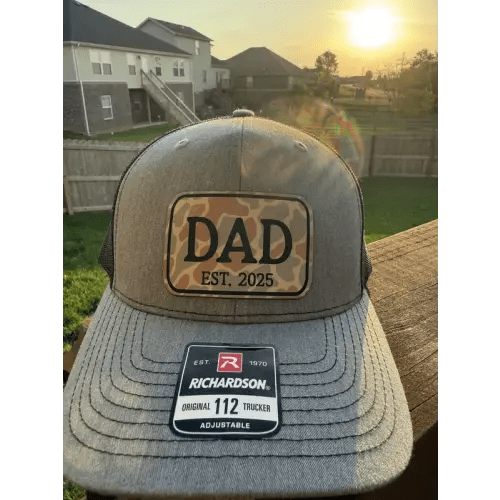 Custom DAD EST. Year Hat – Richardson 112 Trucker | Camo Patch - TikTok Shop