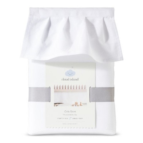 Crib Skirt Ruffle - Cloud Island™ White
