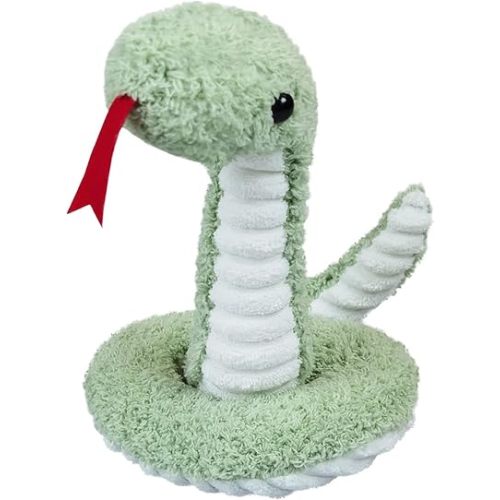 Green Plush Snake Stuffed Animal Toy, Soft Cuddly Plushie Hugger Toy for Boys & Girls, Gifts for Kids or Girlfriend, 17 Inches