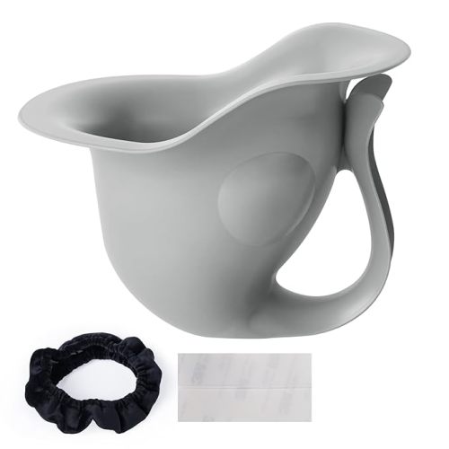 Newborn Baby Potty- The Diaper-Free Solution for Indoor & Outdoor Elimination Communication; Cute Fish Design (Grey)