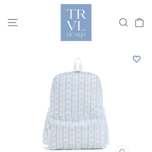 Backpack - Ribbon Floral Blue