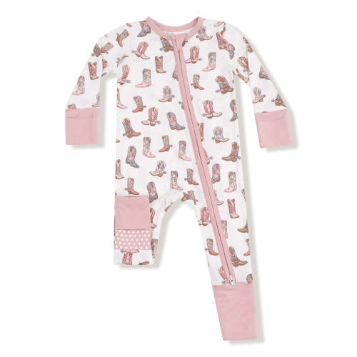 2-Way Zip Romper, Future Cowgirl