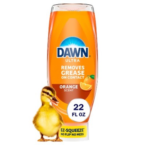 Dawn Orange Ultra EZ Squeeze Dish Soaps - 22 fl oz: Liquid, Removes Grease, Multi-Surface