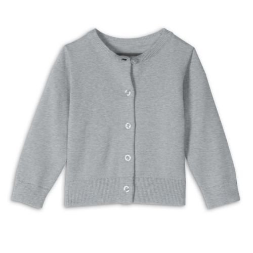 Primary Baby Cardigan Sweater in Heather Grey 6-12 Months