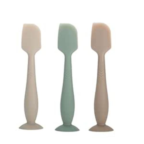 Baby Diaper Cream Spatula - Baby Diaper Rash Cream Applicator for Butt Paste Diaper Cream - Newborn Essentials (gray, green, brown)