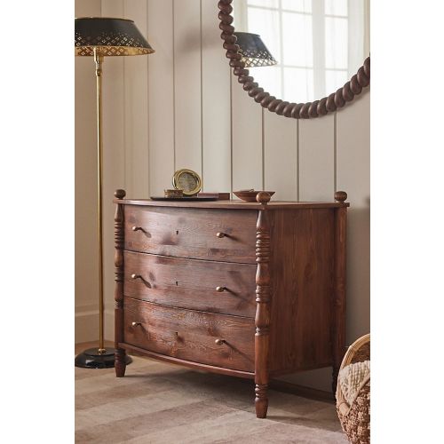 Spindle Three-Drawer Dresser