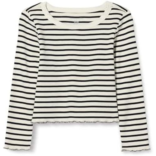 Amazon Essentials Girls and Toddlers' Long-Sleeve Cropped Rib Top