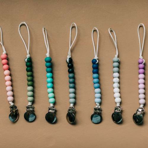 Parakeet Ombré Pacifier Clips – Simple Steps Market