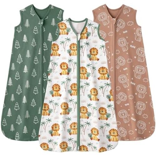 Baby Sleep Sack 0-6 Months 0.5 Tog Soft Sleeping Bag 100% Cotton