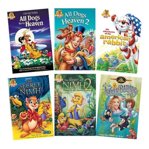 MGM Movie Collection (All Dogs Go To Heaven 1 & 2 / The Secret of Nimh 1 & 2 / The Adventures of the American Rabbit / The Water Babies