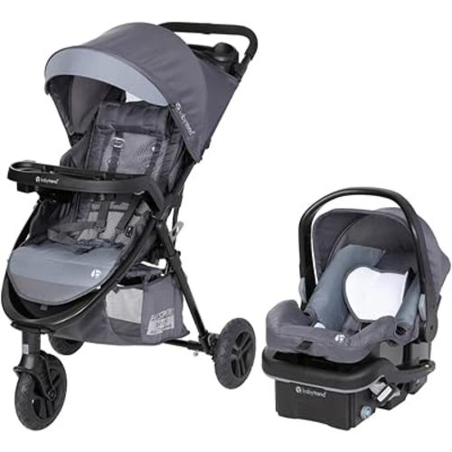 Baby Trend Passport Seasons Baby Stroller & EZ-Lift Car Seat, Journey Black