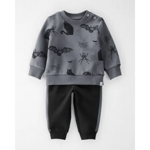 Baby 2-Piece Fleece Set Made with Organic Cotton in Spooky Night Print - Little Planet | Carter's